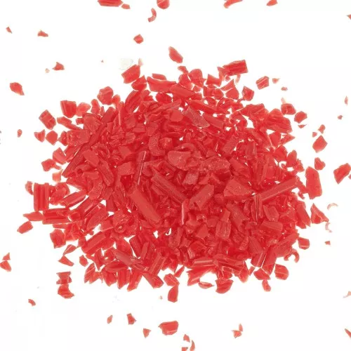 Pezzi di perle di vetro - Incollaggio di resina - Rosso x20g