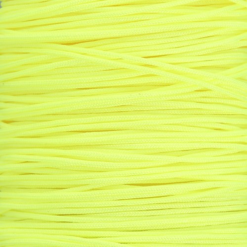 Filo di giada - Filo di nylon intrecciato da 0,5 mm - Giallo fluorescente x9m