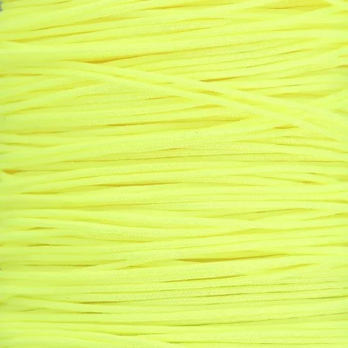 Filo di giada - Filo di nylon intrecciato da 0,5 mm - Giallo fluorescente x9m