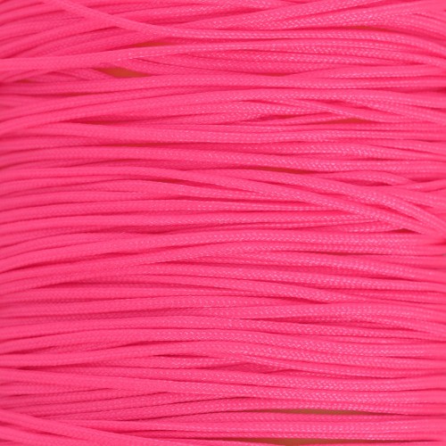 Filo di giada - Filo di nylon intrecciato da 0,5 mm - Rosa fluorescente x9m