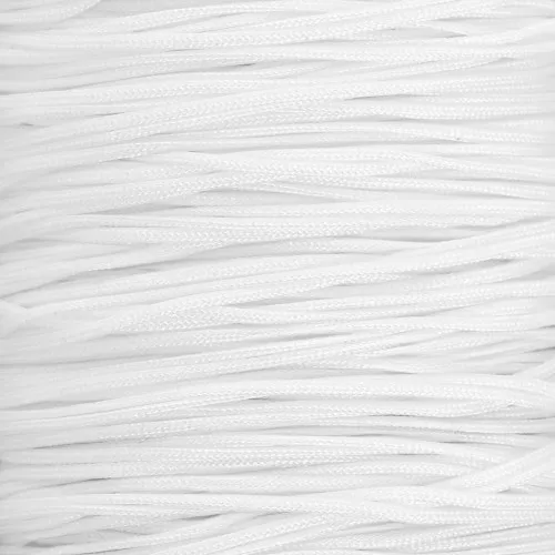Filo di giada - Filo di nylon intrecciato da 0,5 mm - Bianco x9m