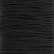 Filo di nylon intrecciato - Filo di giada 0,5 mm - Nero x 9 m