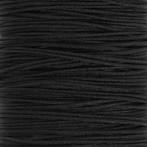 Filo di giada - Filo di nylon intrecciato da 0,5 mm - Nero x9m 