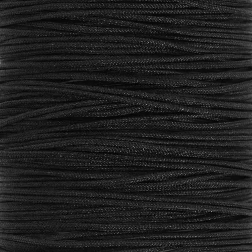 Filo di nylon intrecciato - Filo di giada 0,5 mm - Nero x 9 m