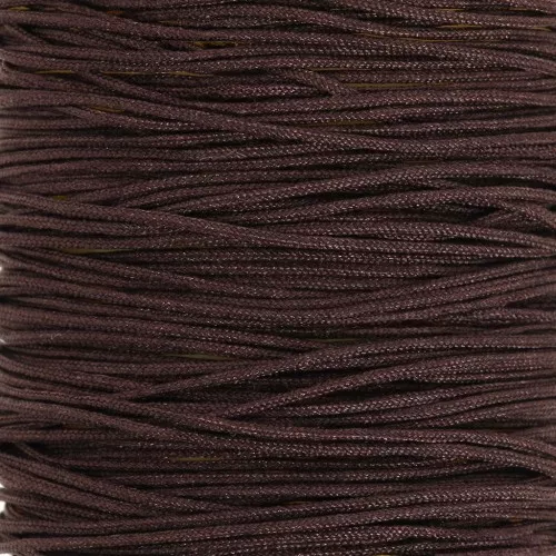 Filo di giada - Filo di nylon intrecciato da 0,5 mm - Marrone scuro x9m