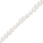 Perle irregolari d'acqua dolce 5 mm - Grado AA Bianco x10|raw }}