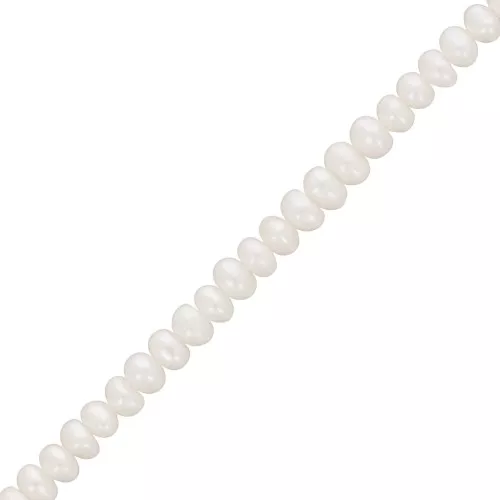Perle d'acqua dolce ovali irregolari 4x3 mm - Grado AA Bianco x8
