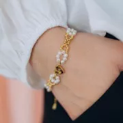 Perle d'acqua dolce ovali irregolari 4x3 mm - Grado AA Bianco x8