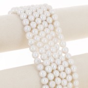 Perle d'acqua dolce Edison 10 mm - Grado AA Bianco x4