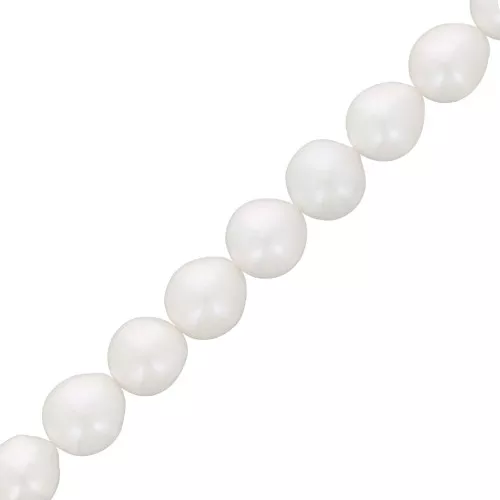 Perle d'acqua dolce tonde irregolari 9 mm - Grado AA+ Bianco x4