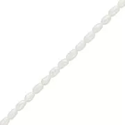 Perle d'acqua dolce a grani di riso - 3,5x2,5 mm - Grado AA Bianco x20