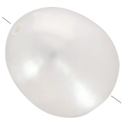 Perla d'acqua dolce ovale irregolare 11x10 mm - Grado A Bianco x1