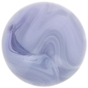 Perle rotonde da 14 mm in resina opaca - Grigio ghiacciaio marmorizzato x6