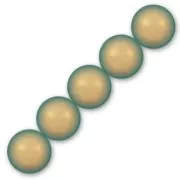 Crystal - Perline PureCrystal 5810 mm. 8 Iridescent Green Pearl x5 Perline PureCrystal 5810 mm. 8 Iridescent Green Pearl x5