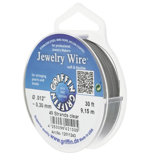 Cavetto in acciaio inossidabile 49 fili 0.30mm x9,15m