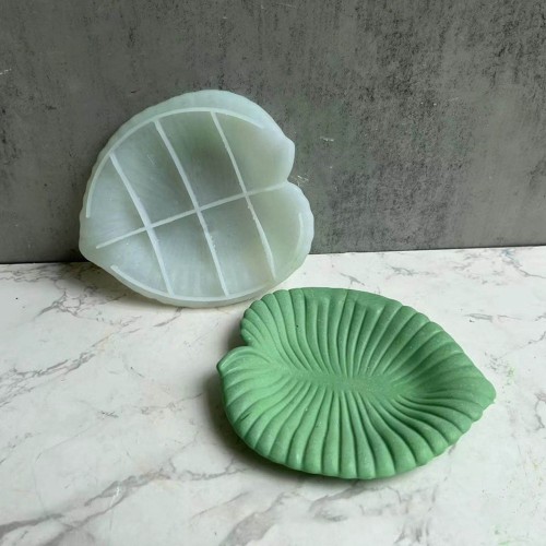 Stampo in silicone per tazza a forma di foglia 16x14 cm x1