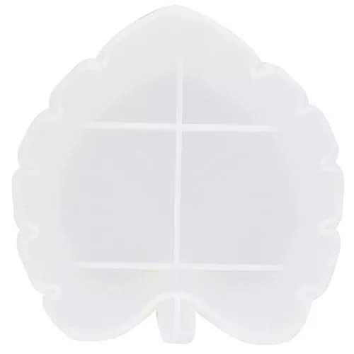 Stampo per tazze in silicone a forma di foglia di filodendro 16x15cm x1