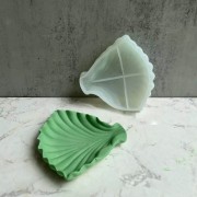 Stampo in silicone per tazza a forma di foglia 13x13 cm x1
