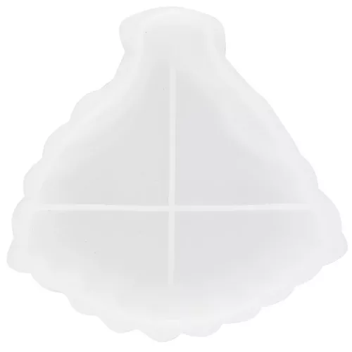 Stampo in silicone per tazza a forma di foglia 13x13 cm x1