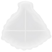 Stampo in silicone per tazza a forma di foglia 13x13 cm x1