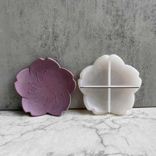 Stampo in silicone per piatto di fiori di ciliegio 10,5x10,5 cm x1