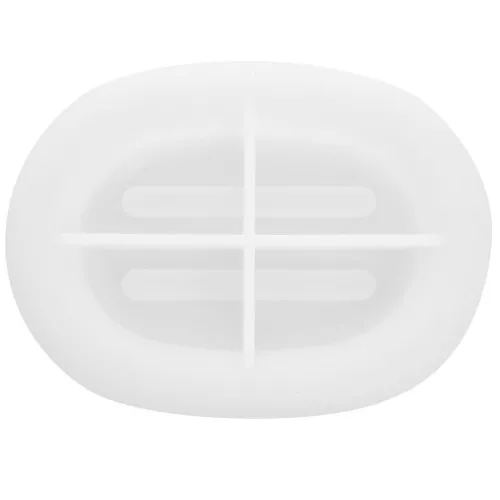 Stampo in silicone per portasapone ovale 13x9,5 cm x1