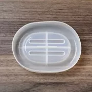 Stampo in silicone per portasapone ovale 13x9,5 cm x1
