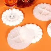 Stampo in silicone per sottobicchieri a fiore da 13 cm x1