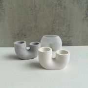 Stampo in silicone per portacandele a U asimmetrico 7x10 cm x1|raw }}