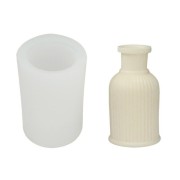 Stampo in silicone per vaso scanalato 8x4 cm x1
