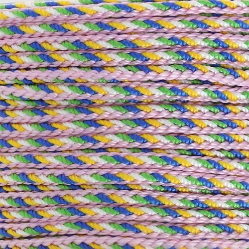Filo di nylon intrecciato 2,2 mm - Rosa - Multicolore x1m