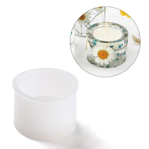 Stampo in silicone per portacandele rotondo 5,5 cm x1