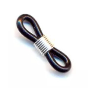 Laccetti per Occhiali nero/argentato x4