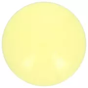 Cabochon acrilico opaco rotondo 14 mm - Giallo pallido x1