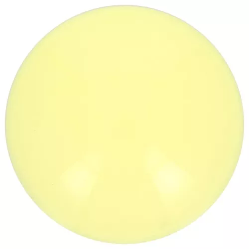 Cabochon acrilico opaco rotondo 14 mm - Giallo pallido x1