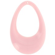 Pendente goccia in acrilico trasparente 45x30 mm - Rosa chiaro x1|raw }}