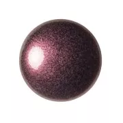 Cabochon rotondo in vetro di Puca® 18 mm - Rosso antico metallizzato x1