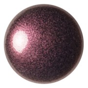 Cabochon rotondo in vetro di Puca® 25 mm - Old Red Metallic Mat x1