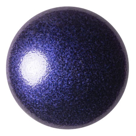 Cabochon rotondo in vetro di Puca® 25 mm - Royal Blue Metallic Mat x1