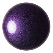 Cabochon rotondo in vetro di Puca® 25 mm - Dark Lilac Metallic Mat x1