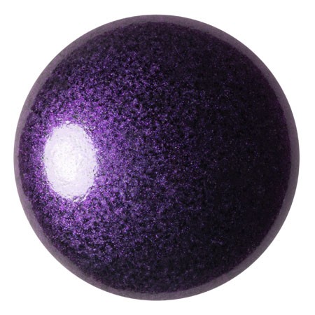 Cabochon rotondo in vetro di Puca® 25 mm - Dark Lilac Metallic Mat x1