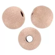 Palline diamantate mm. 4 in Rose Gold filled x8