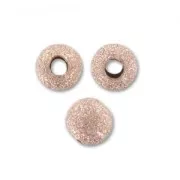 Palline diamantate mm. 3 in Rose Gold filled x10