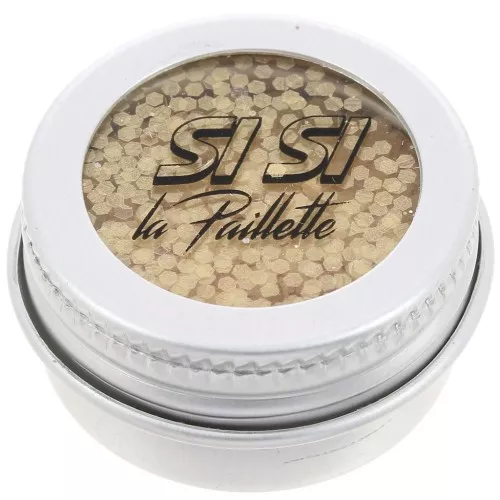 Glitter biodegradabili Si Si la Paillette - Or Pâle Moyennes - Dorato x5ml