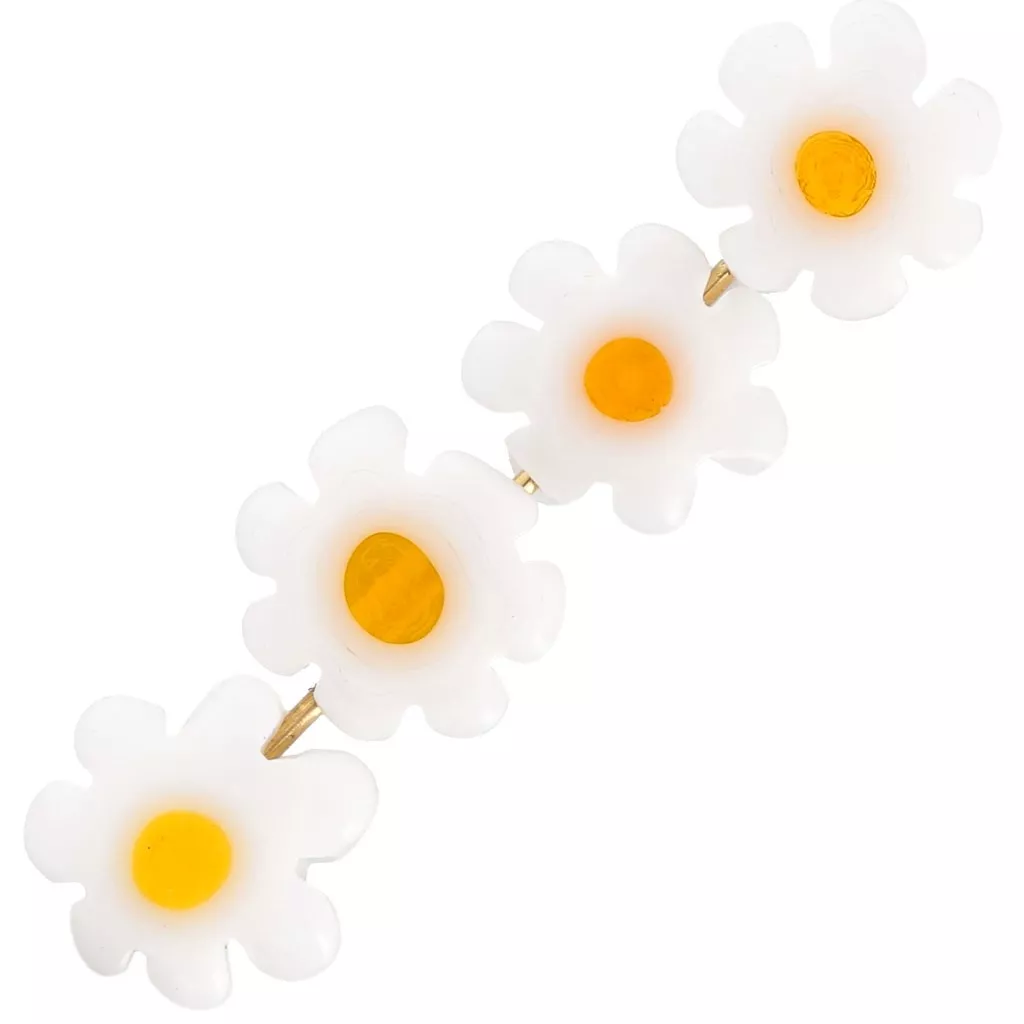 100 Pezzi Perline Silicone Include Forma A Margherita E Rotonda - 10