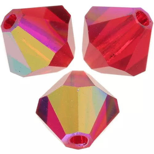 Biconi Preciosa 5 mm - MC Bead Rondell - Light Siam AB x12