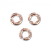 Anellini aperti mm.  3x0.76  in Rose Gold filled x25