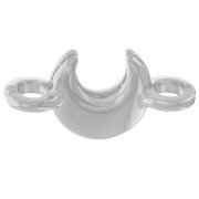 Distanziatore a luna 14x7 mm - Placcatura in argento fino anticato x5|raw }}