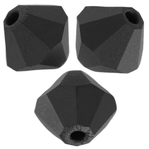 Biconi Preciosa 5 mm - MC Bead Rondell - Jet Matt x12