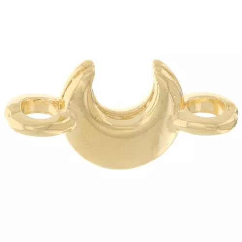 Distanziatore luna 14x7 mm - Dorati con oro fino x5
